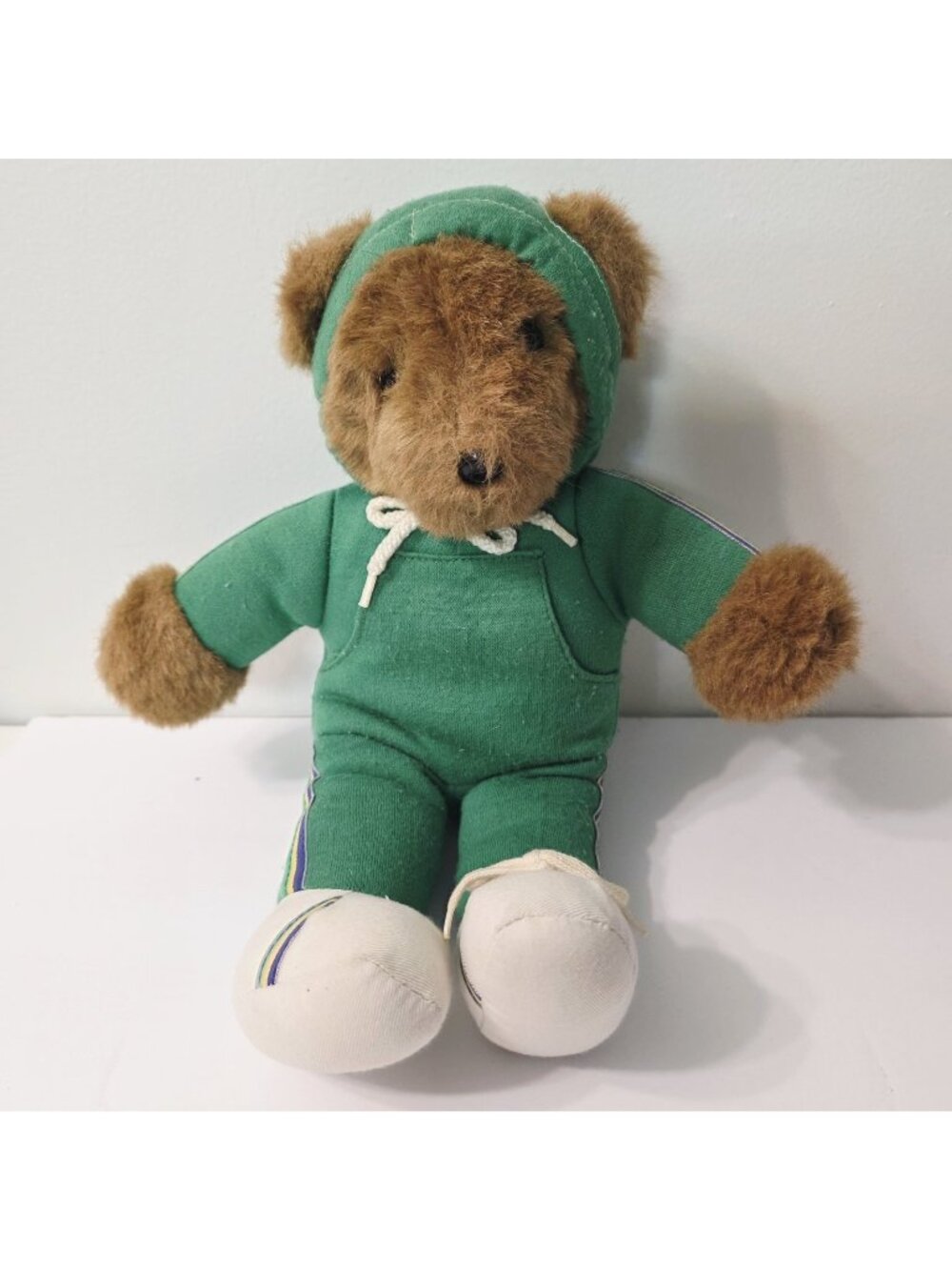 Vtg Albert The Running Bear Jogging North American Bear Co Plush Green Suit READ